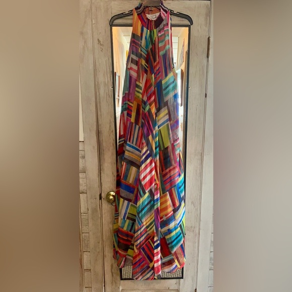 Anthropologie - Ranna Gill Colorful Geometric Maxi Dress size M - Picture 2 of 7
